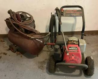 Honda Air Power Pressure Washer And Compressor