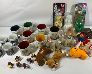 TY Beanie Babies, European City Mugs and Character Mugs