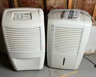 Pair of Frigidaire And Whirlpool Portable Dehumidifiers Including 50 Pint Unit
