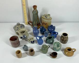 Studio Pottery Miniatures Decorative Stoneware