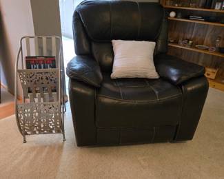 Electric leather recliner