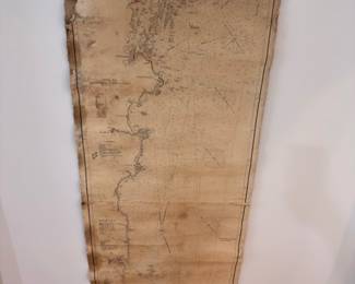 Antique hand-drawn map on aged paper