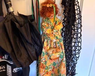 Umbrellas and tote / market bags