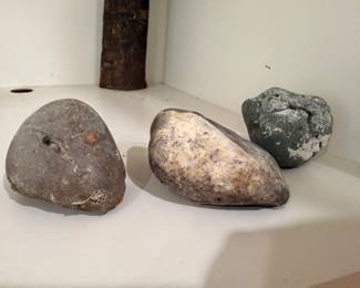 Native American grinding stones and nutting stones