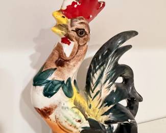Vintage ceramic rooster figurine