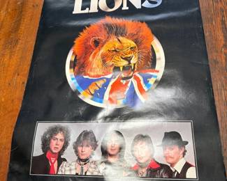 British Lions band promotional poster