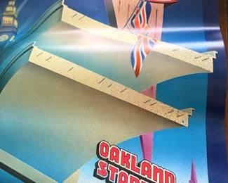 The Who Oakland Stadium concert poster