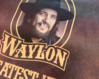 Waylon Jennings "Greatest Hits" album cover poster