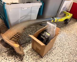 Ryobi cordless leaf blower and power tools