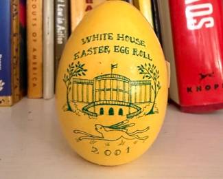 2001 White House Easter Egg Roll commemorative wooden egg