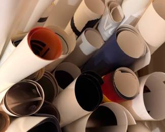 Assortment of rolled posters & prints