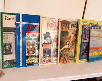 Antiques and postcard collector reference books
