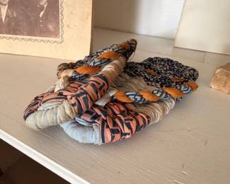 Woven fabric scarves or headbands