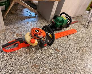 Gas-powered hedge trimmers