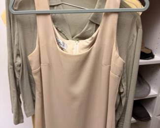 Women's beige top and dress