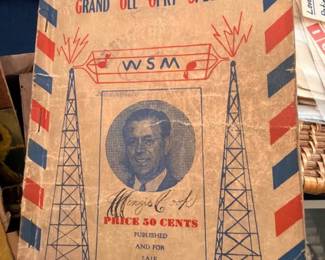 Vintage John Daniel Quartet WSM Grand Ole Opry gospel songbook (Nashville)
