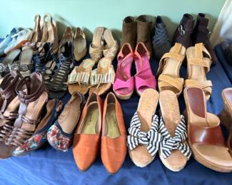Collection of women's shoes, heels & sandals