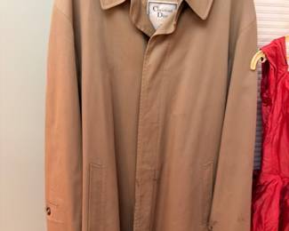 Christian Dior tan trench coat