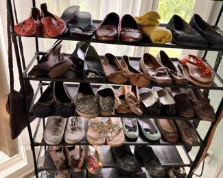Rack of women's shoes