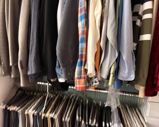 Men's dress shirts and slacks