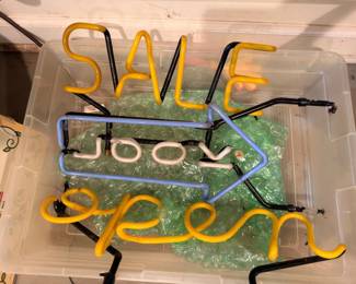 Vintage neon Sale Open store sign