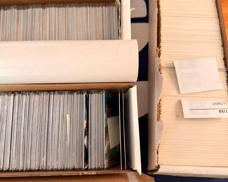 Boxes packed with sports & trading cards