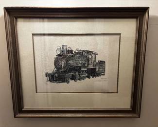 Frederick Barrett Framed Train Print, Pencil Signed Limited Edition 379/1000