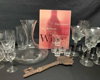 CT472Vintage Sasaki Glassware  Wine Essentials