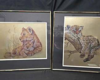CT387Mark Fennell Foil Art Prints, Framed, matted and signed