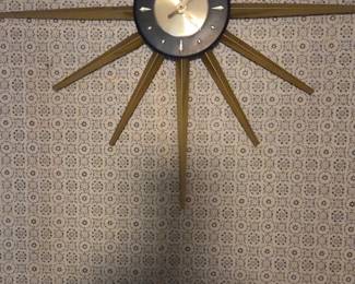 1970's starburst clock