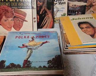Record albums include country, rock, classical etc 