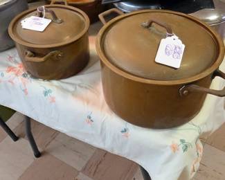 Copper pots