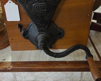 Antique coffee grinder