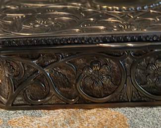 Godinger silver plate jewelry box