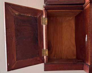 George 3- Style Mahogany Wall Mount Curio Cabinet. Photo 4 of 5. 