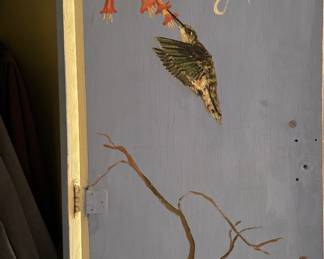 Hand-Painted Armoire with Clothing Rod. Measures 33" W x 21" D x 70" H. Photo 3 of 6. 