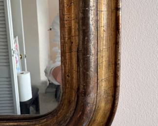 French Louis Philippe Arched Giltwood Mirror. Measures 22" W x 33" H. Photo 4 of 4.