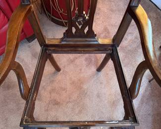 Hand-Carved Mahogany Chippendale Style Arm Chair with Ball & Claw Feet. Needs New Seat Cushion but Frame Is In Great Shape. Photo 6 of 6.