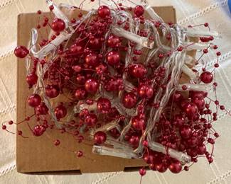 Lighted Beaded Garlands. 