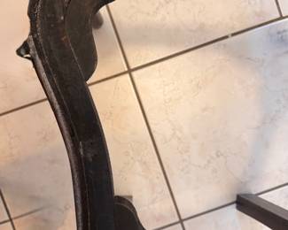 Mahogany Queen Anne Style Splat Back Child's Arm Chair  with Pad Feet.  Photo 4 of 5.