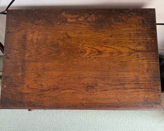 Antique Italian 4-Drawer Chest / Side Table. Measures 22" W x 10" D x 26" H.  Photo 2 of 2.