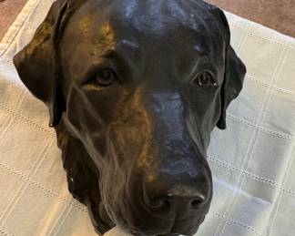Bust of Black Lab. Photo 1 of 2. 