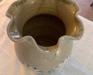 Salmon Falls Salt Glazed Stoneware Vase. Photo 2 of 3. 
