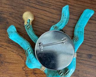 Coral Reef Pin. Photo 2 of 2. 