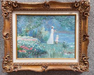 Impressionist Style Painting. Signed by Artist. Measures 22" W x 18" H Overall. Photo 1 of 2. 