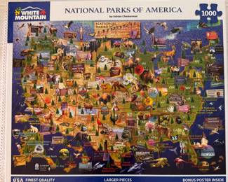 1,000 Piece National Parks of America Puzzle. 