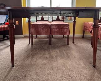 Drop Leaf Extension Drop Leaf Dining Table. Measures 60" W as Pictured. With Both Leaves Down, Table Measures 38.5" W x 18" D x 29" H. Photo 3 of 3. 