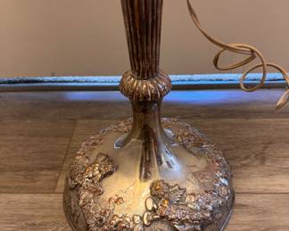 Art Deco Silverplate Trumpet Torchiere Floor Lamp. Photo 3 of 4. 