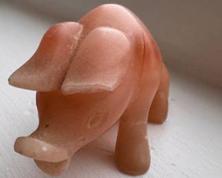 Small Carved Pig. Photo 2 of 2. 