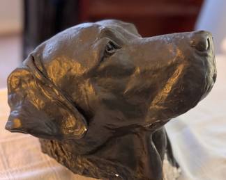 Bust of Black Lab. Photo 2 of 2. 